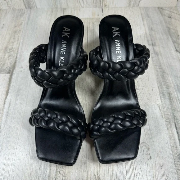 New Anne Klein  Alexander Braided  Platform Block Heel Sandal #918 - Picture 3 of 13